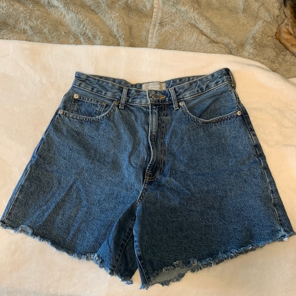 Everlane A line denim shorts